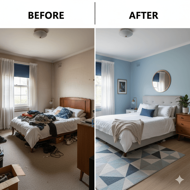 Bedroom Transformation Before