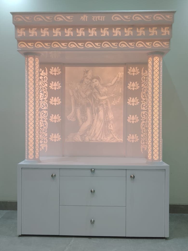 Traditional Wooden Mandir