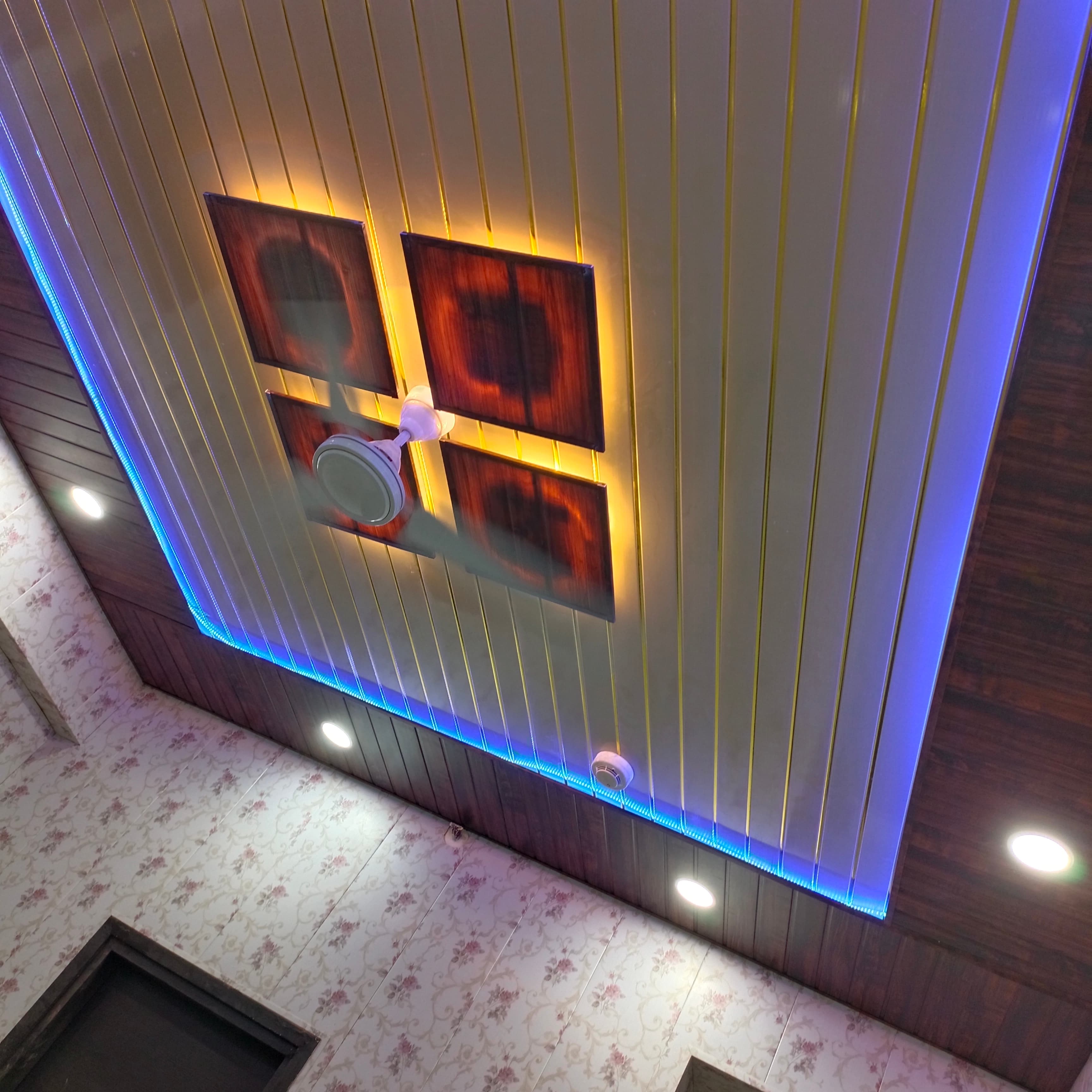 Modern False Ceiling with LED Lighting