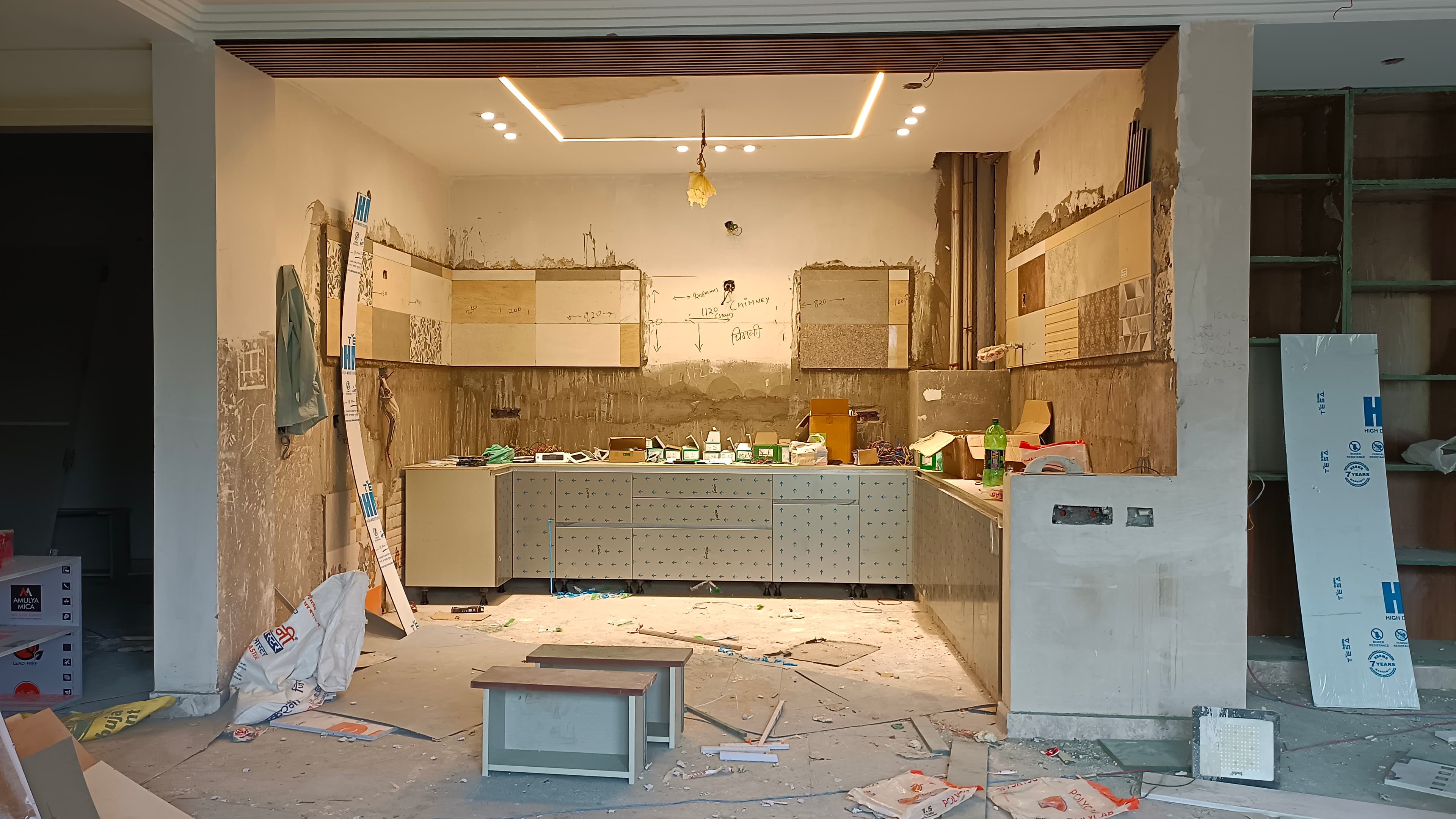 Modular Kitchen Work in Progress