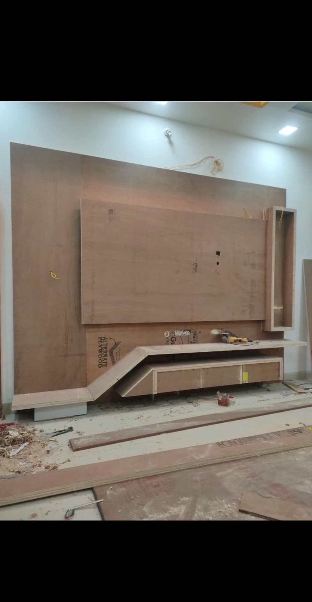 TV Unit with Wooden Finish