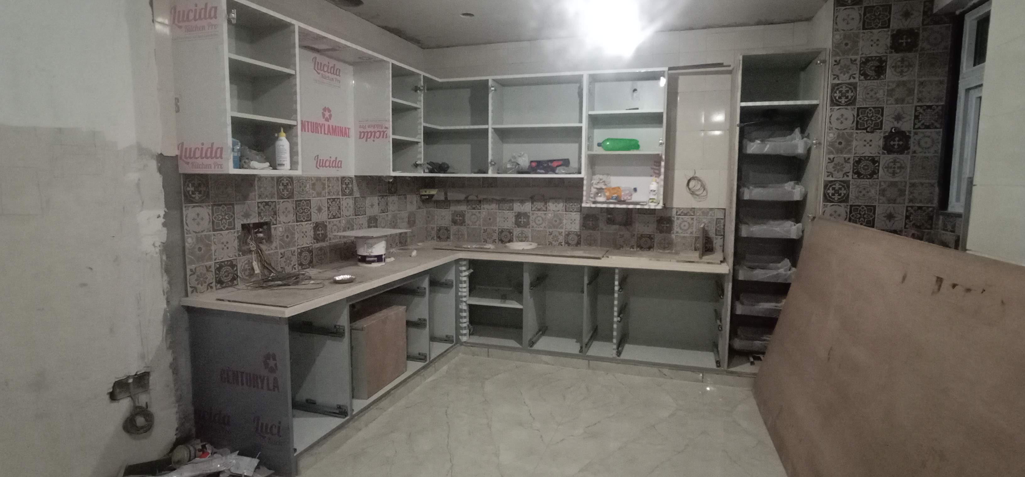 Modern Acrylic Modular Kitchen