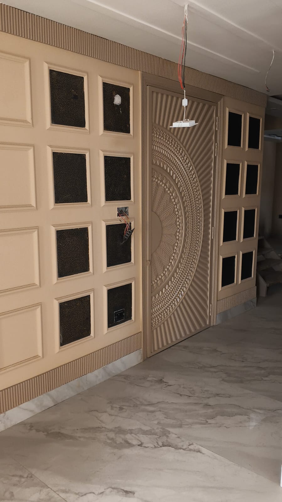 Bespoke Hand-Carved & CNC Solid Teak Main Doors