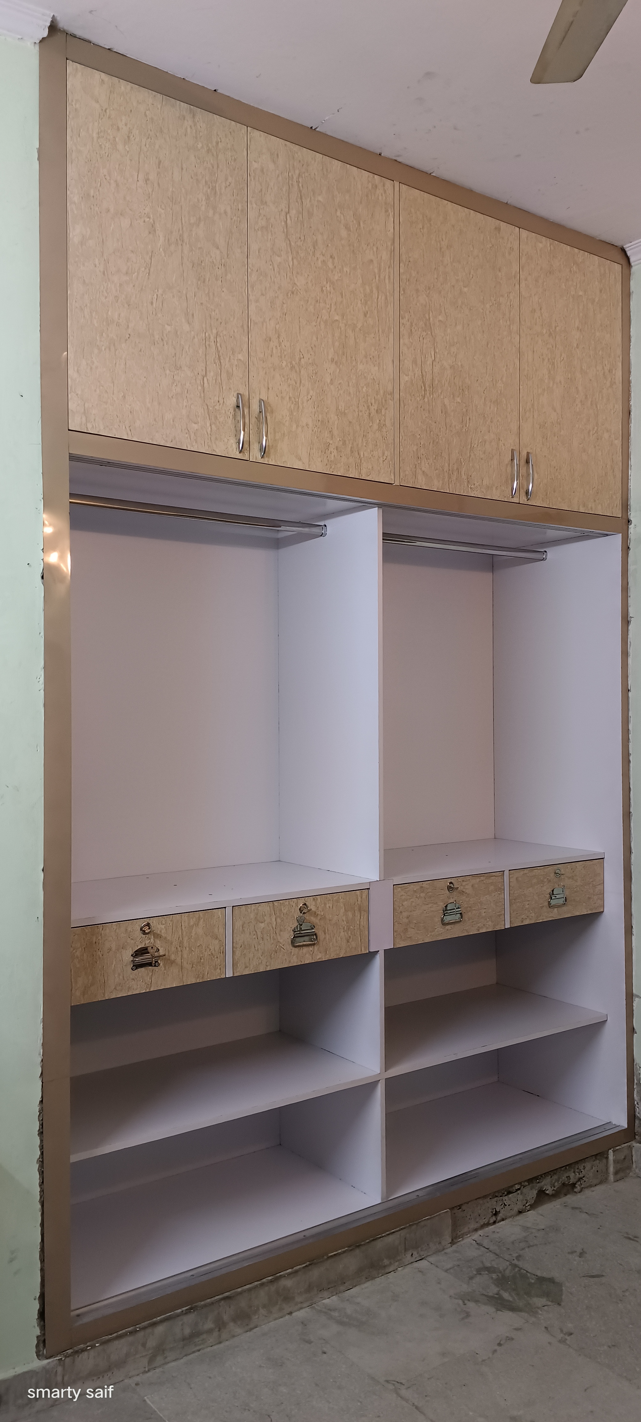 Full Height Glass Sliding Closet