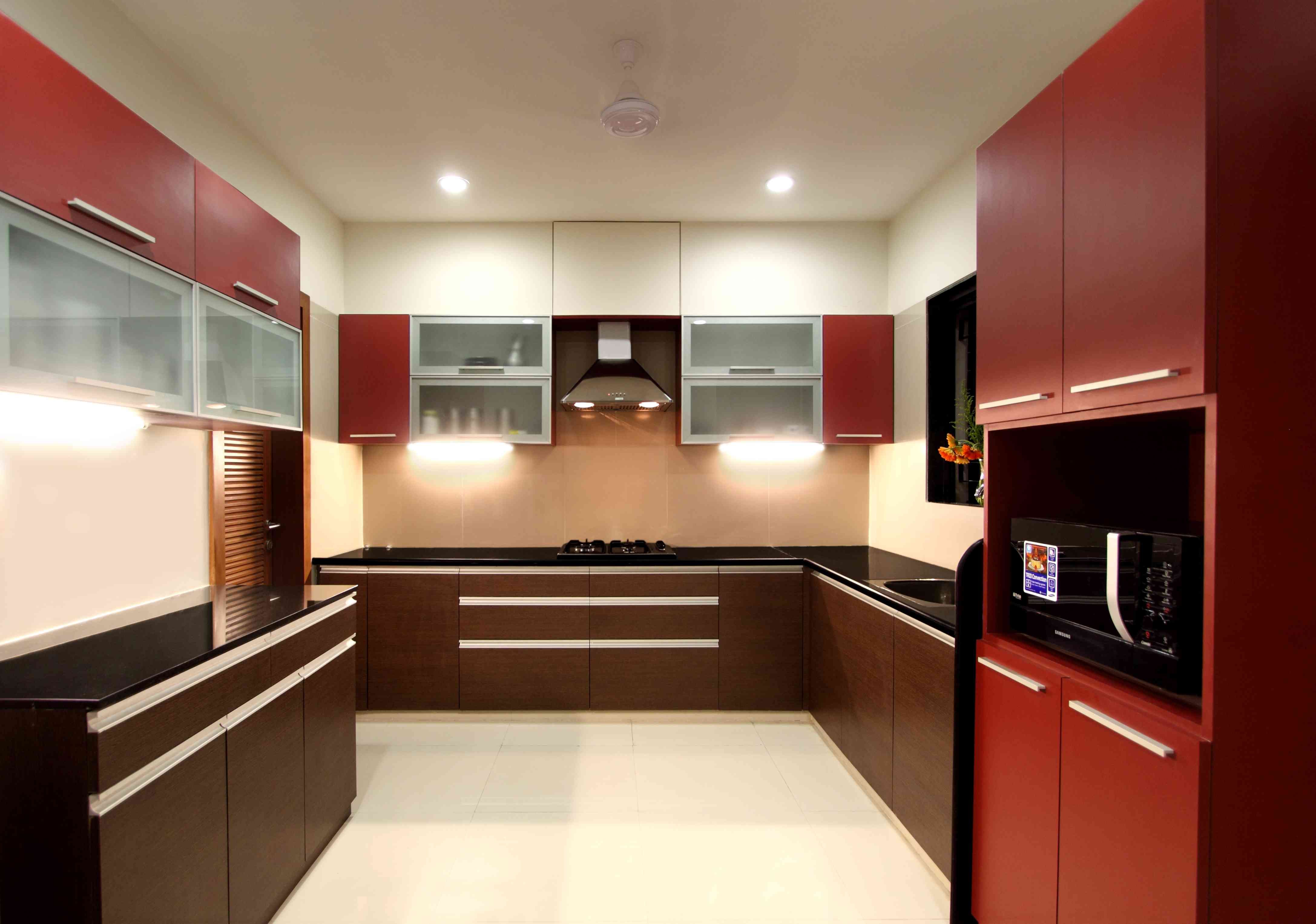 Matte Black & Quartz Counter Kitchen